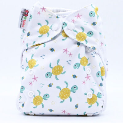 Couche lavable Te2 (Tout en Deux) bambou – Samy la tortue