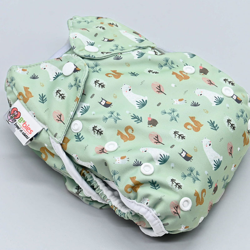 Couche lavable Te2 (Tout en Deux) bambou – Bois du Canada – Image 3