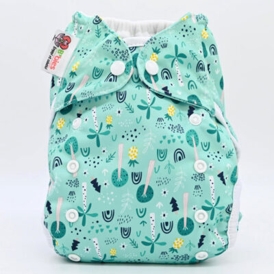 Couche lavable Te2 (Tout en Deux) bambou – Jungle en folie