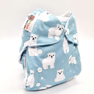 Couche lavable Te2 (Tout en Deux) bambou – Ours Polaire
