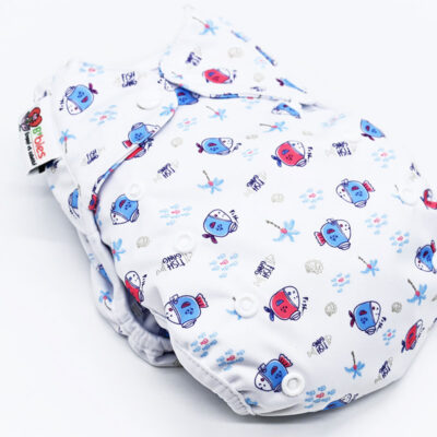 Couche lavable Te2 (Tout en Deux) bambou – Gang de poissons