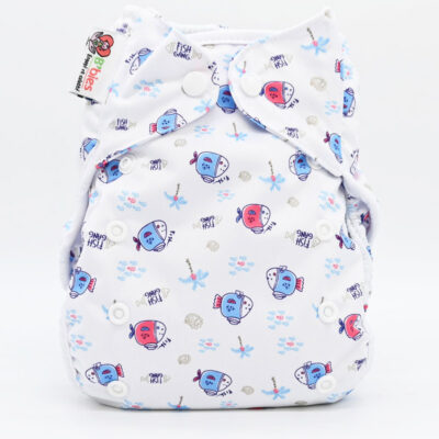 Couche lavable Te2 (Tout en Deux) bambou – Gang de poissons