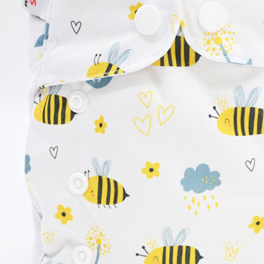 Couche lavable Te2 (Tout en Deux) bambou – Abeilles