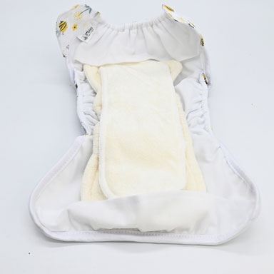 Couche lavable Te2 (Tout en Deux) bambou – Abeilles – Image 3