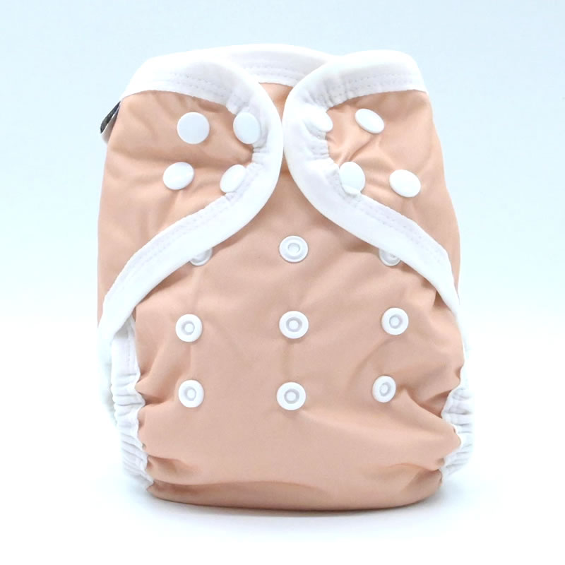 Couche lavable Te1 (Tout en Un) Bambou - Pêche