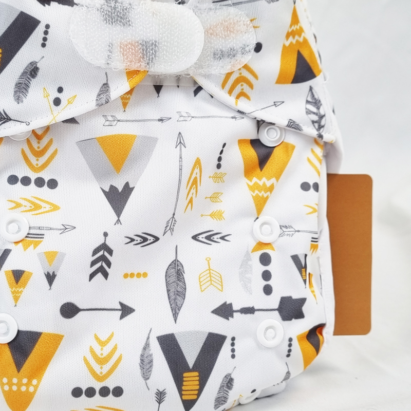 Couche lavable Te2 (Tout en Deux) bambou – Tipi (Velcro) – Image 2