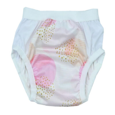 1 couche lavable Pull Up – couche qui s’enfile – Rose poudré pois