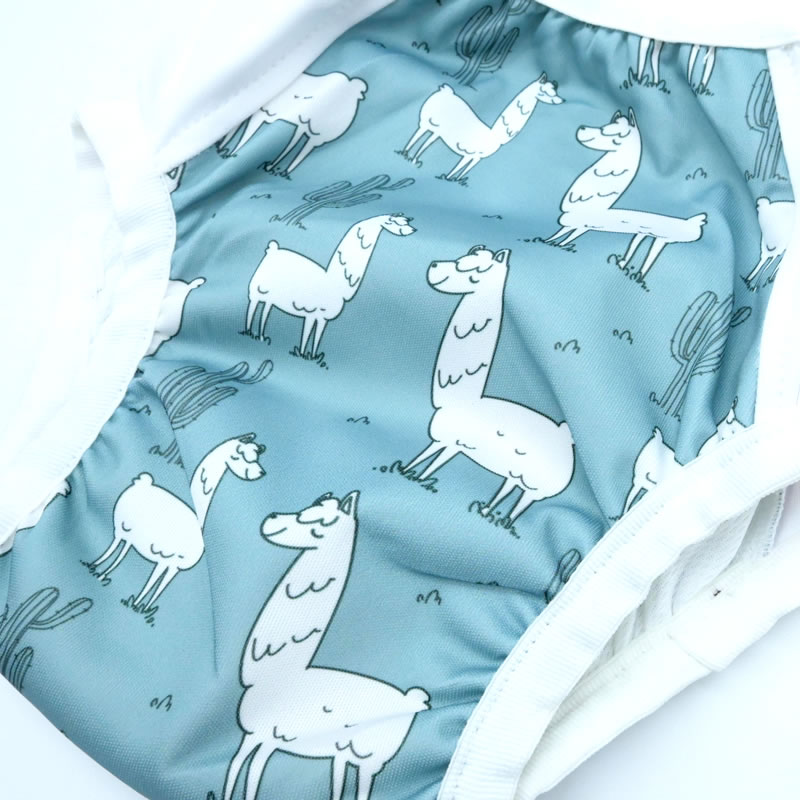 1 couche lavable Pull Up - couche qui s'enfile - Lama – Image 2