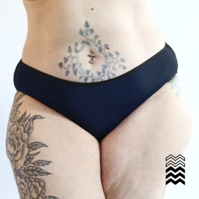 Culotte menstruelle avec agrafes Silvia – Flux moyen – Grande taille