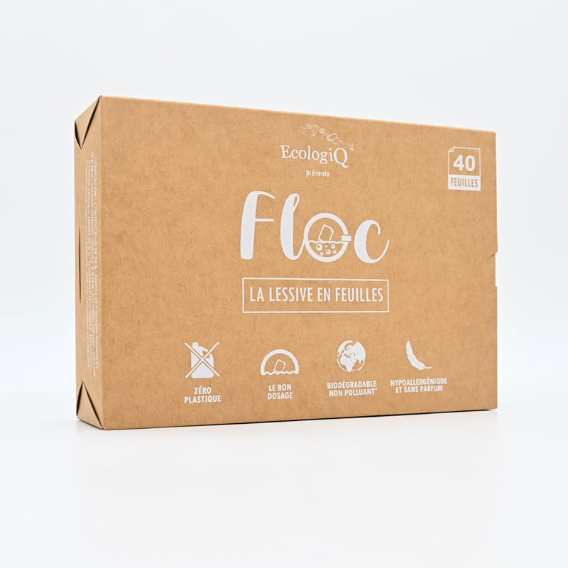 Lessive en feuilles FLOC - 120 lavages (0,29cts le lavage) – Image 4
