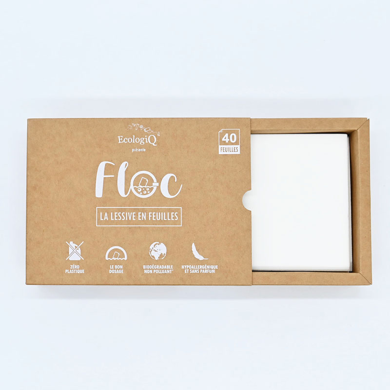 Lessive en feuilles FLOC - 120 lavages (0,29cts le lavage) – Image 3