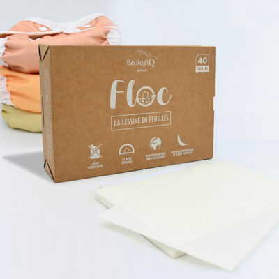 Lessive en feuilles FLOC pour couches lavables – 40 lavages