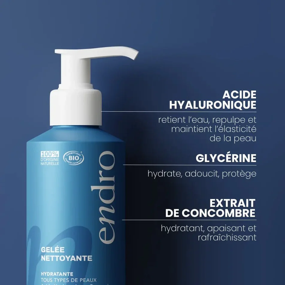 Gelée nettoyante hydratante (Visage) - 150ml - Endro Cosmétique – Image 2