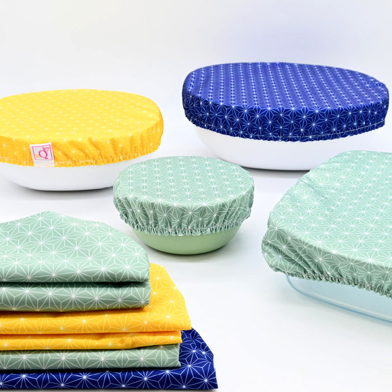 Set de 10 Couvre plats Zéro Déchet - Charlottes tissu – Image 4