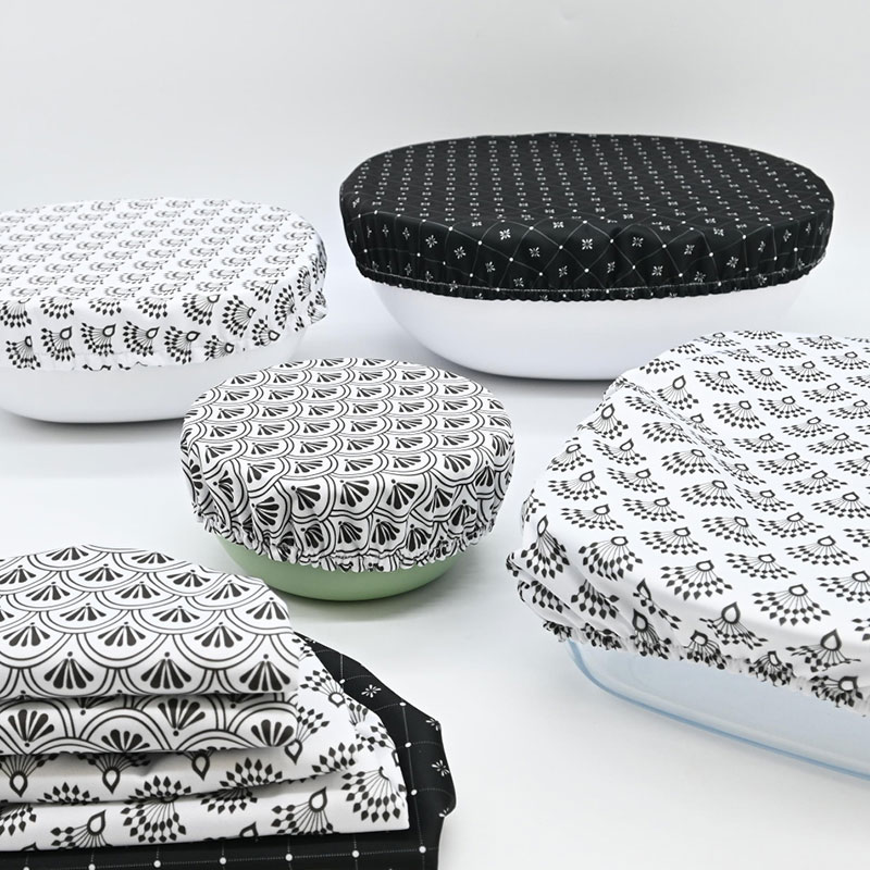 Set de 10 Couvre plats Zéro Déchet - Charlottes tissu