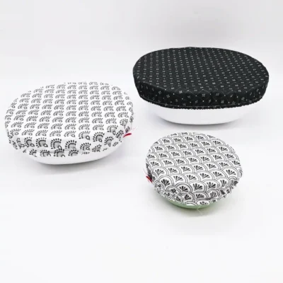 Set de 3 Couvre plats Zéro Déchet – Charlotte en tissu – A choisir