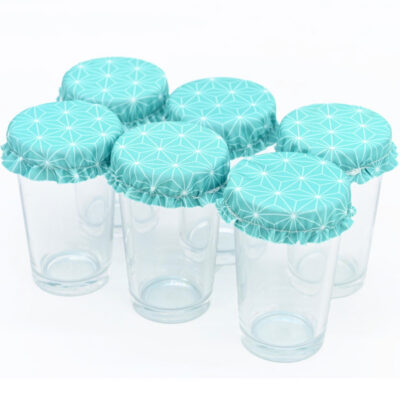 6 couvercles verrine – Couvre plat en tissu 4 à 5 cm (2XS)