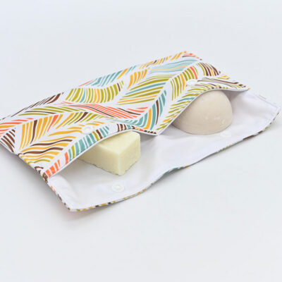 Pochette double compartiment savon, déplacement voyage – coloris à choisir