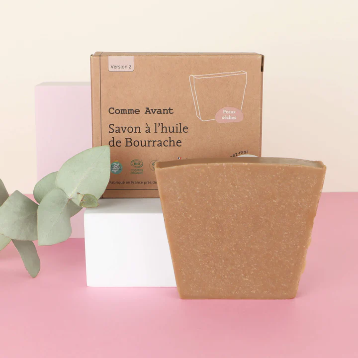 Savon à l'huile de bourrache - peaux sèches - Comme avant