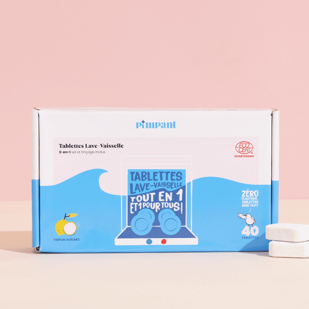 Tablettes Lave Vaisselle Sans Film (40 doses ) - Pimpant