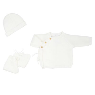 Kit naissance , les indispensables maternité- Brassière, chaussons et bonnet