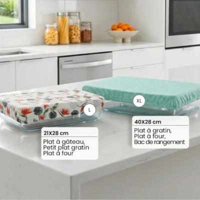 2 couvre plat en tissu L – Plat à gratin 21-28 cm