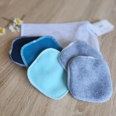 Kit 5 lingettes démaquillantes en bambou + 1 filet **Produit déclassé**