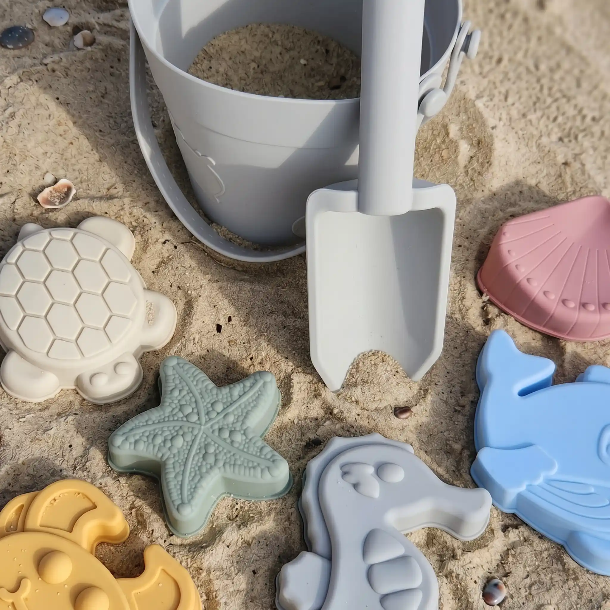 Ensemble 8 pièces jouet de plage en silicone souple – Image 6