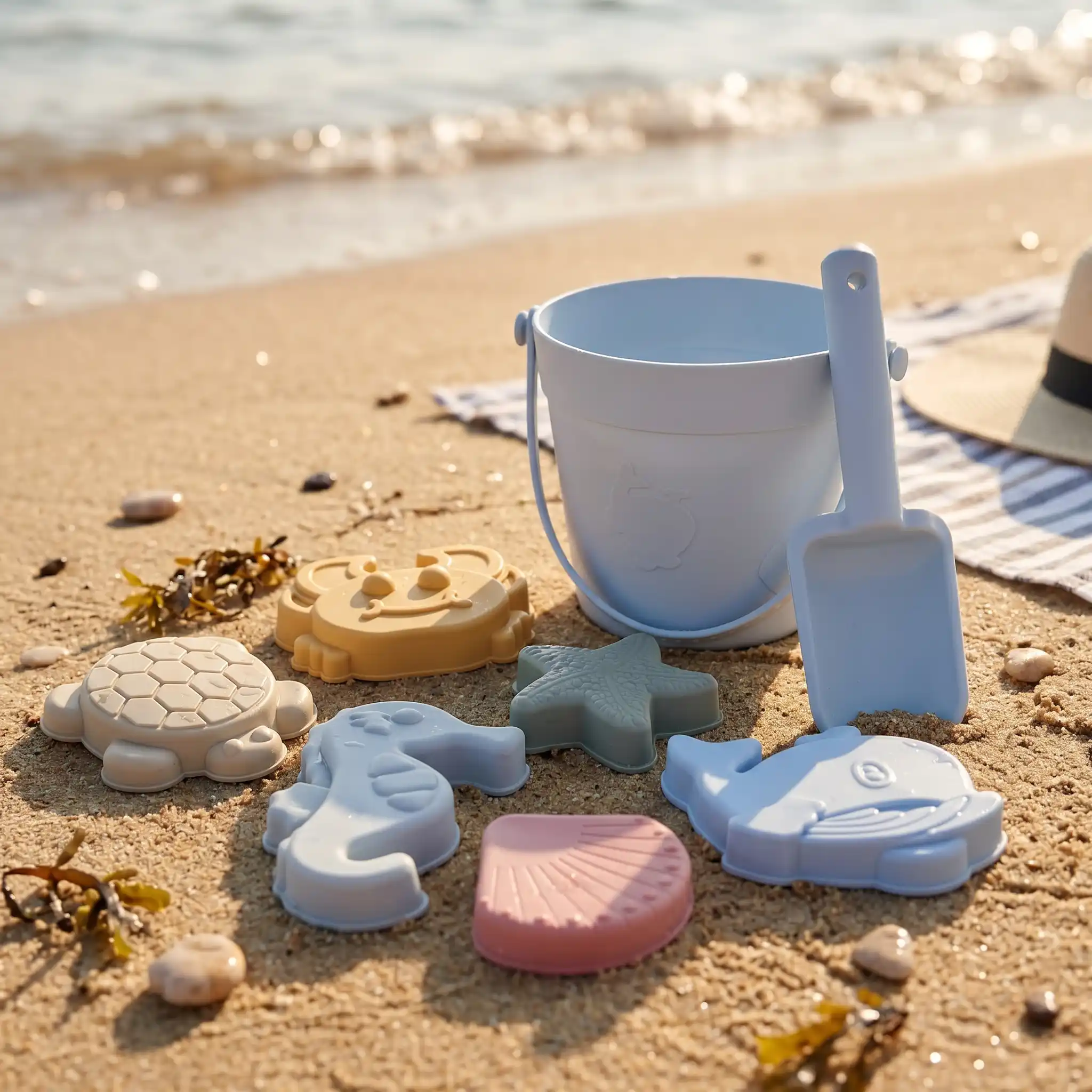 Ensemble 8 pièces jouet de plage en silicone souple – Image 5