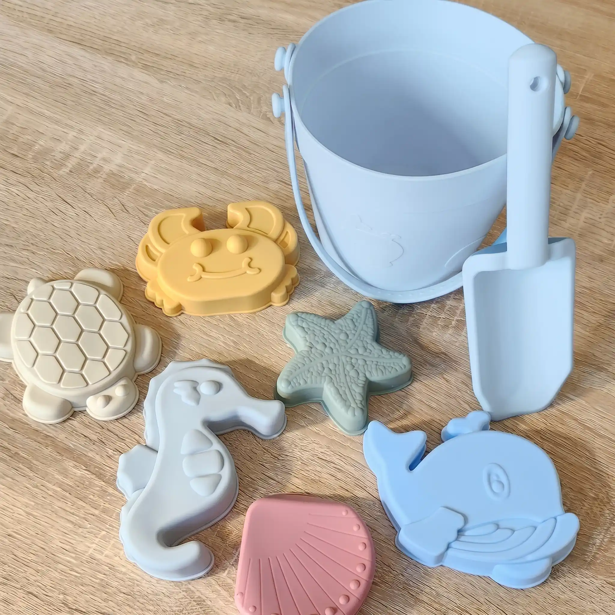Ensemble 8 pièces jouet de plage en silicone souple – Image 4