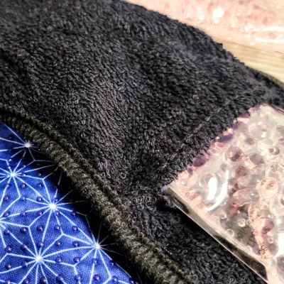Serviette thermothérapie POST PARTUM ( 2 serviettes + 2 pads + 1 pochette)