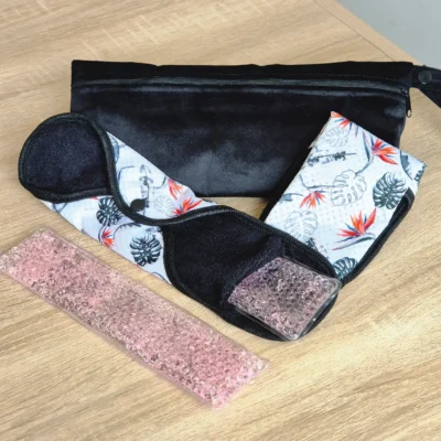 Serviette thermothérapie POST PARTUM ( 2 serviettes + 2 pads + 1 pochette)