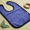 1 bavoir imperméable en velours - face coton