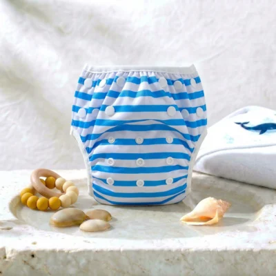 Couche de bain lavable – Marin