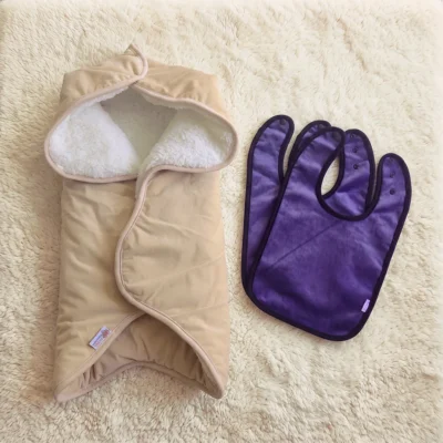 Nid d’ange bébé 0-6 mois + 2 bavoirs velours offerts – Idéal Cadeau naissance
