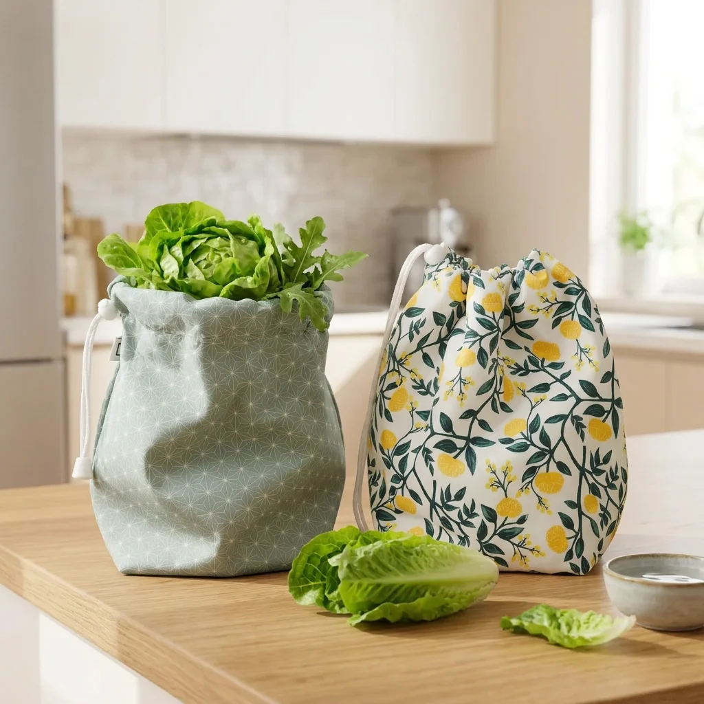 Lot de 2 sacs à salade - (Coloris à choisir)