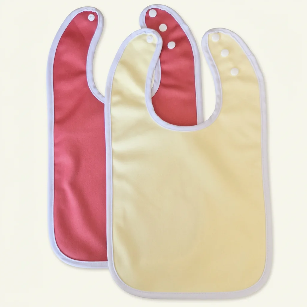 2 bavoirs imperméables et évolutifs (coloris aléatoire) – Image 3