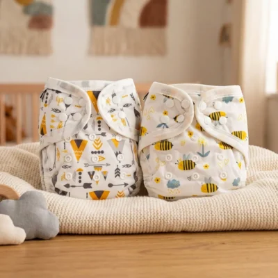 2 couches lavable Te1 (Tout en Un) Bambou – Tipi + Abeille