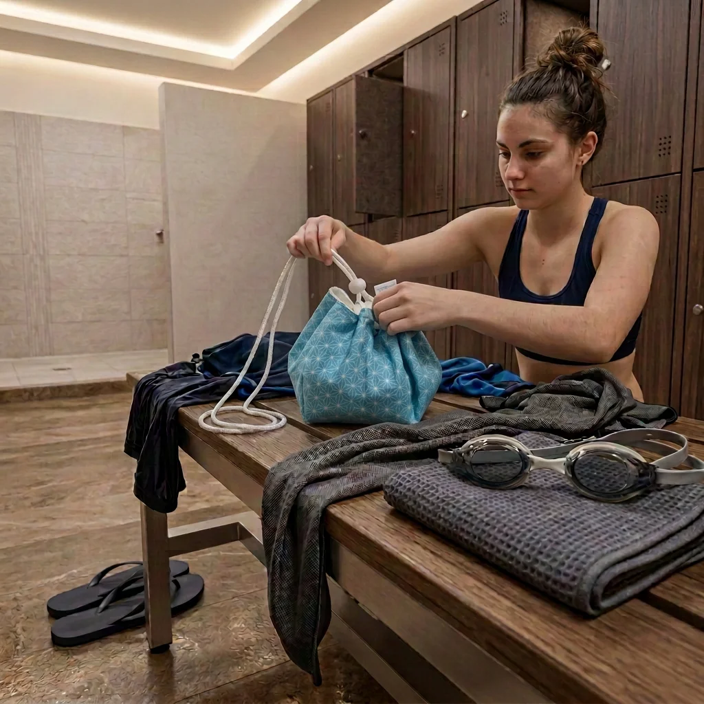 Tapis sac de change "Pédibag" : idéal piscine, sport, plage... - (A choisir) – Image 3