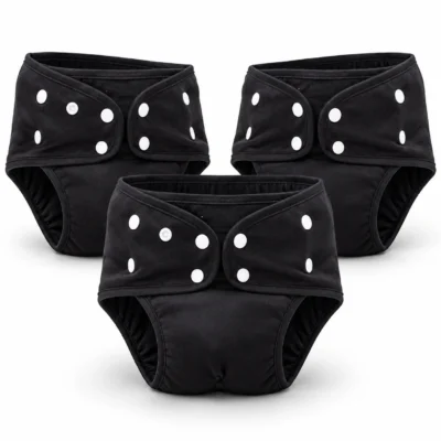 3 Couches lavables nuit, Ultra absorption renforcé – 10 à 25 Kg