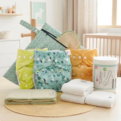 Pack découverte 3 couches lavables Tout en un (Te1)  Microfibre + accessoires